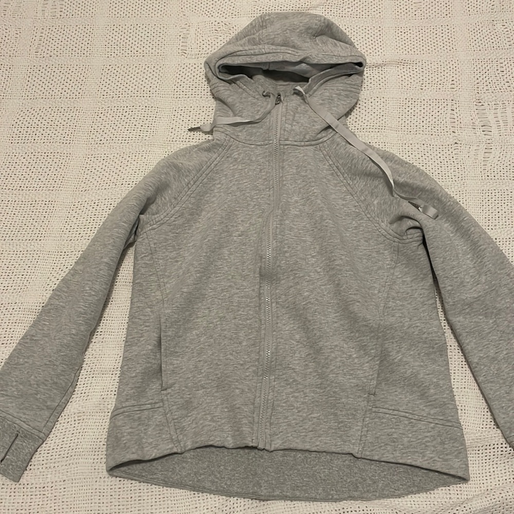 Lululemon Gray Zip Up Sweatshirt Size 8
